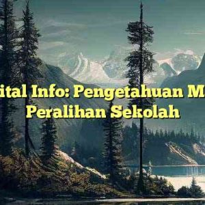 Digital Info: Pengetahuan Masa Peralihan Sekolah