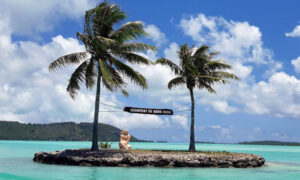 surga tropis bora bora polinesia prancis